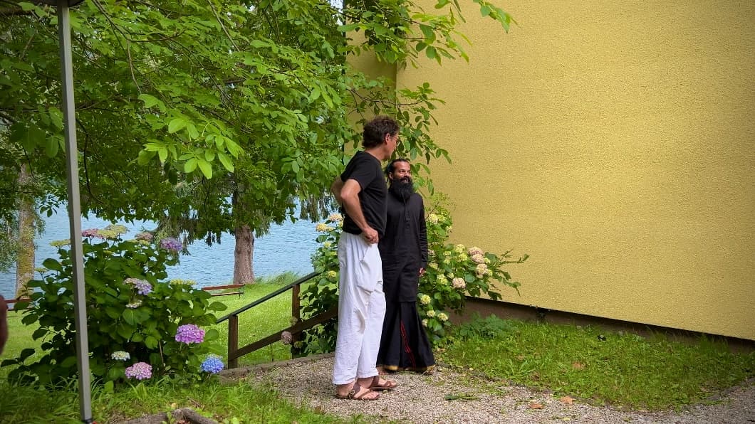 Blick auf den Ossiacher See vor dem Birkenhof in Bodensdorf